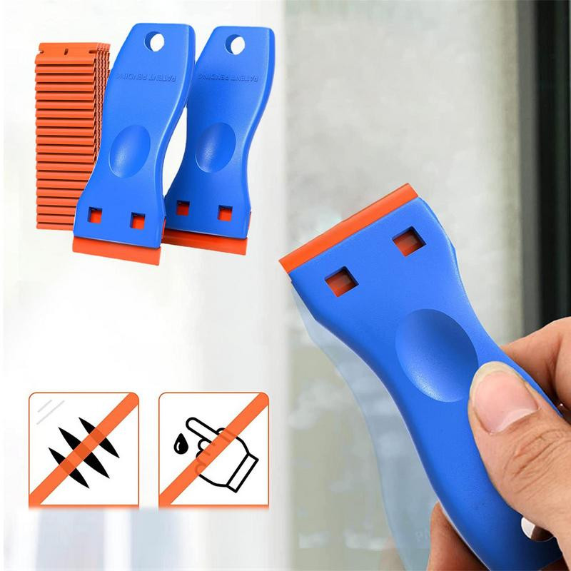 Răzuitoare cu lame de ras Protecția mâinilor ABS Dispozitiv de îndepărtare a adezivului pentru curățare Durabil Instrument de răzuit Accesorii auto