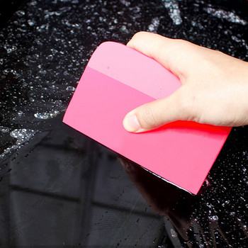 Ξύστρα αυτοκινήτου Μαλακό λαστιχένιο μάκτρο παραθύρου Γυαλί ροζ Auto Water Water Vinyl Blade Scraper Εργαλεία περιτυλίγματος σπιτιού Υαλοκαθαριστήρας απόχρωσης γραφείου
