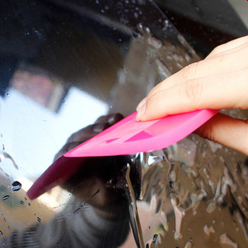 Скрепер за кола Мека гумена чистачка за прозорци Стъкло Розова Автоматична вода Винилово острие Стъргалка Домашно обвиване Инструменти Офис Тинт Чистачка
