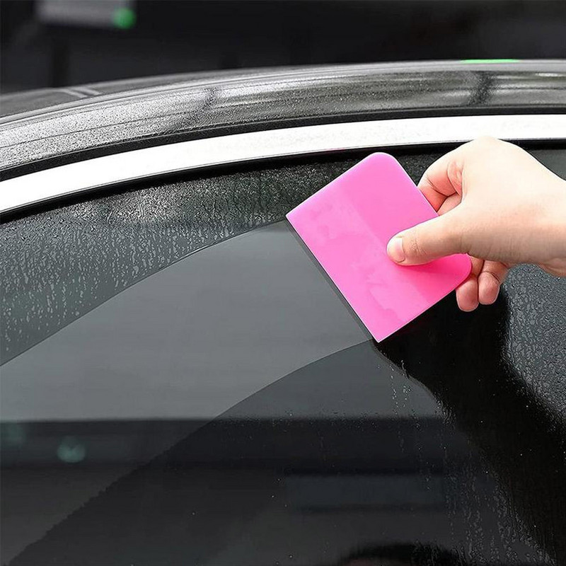 Strugač za automobil Mekana gumena brisača za prozore Staklo Ružičasta Auto Voda Vinilna oštrica Strugač Kućni omot Alati Brisač uredskih boja