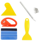 Kit de instrumente pentru înveliș cu peliculă pentru mașină Seturi de netezire a tapetului cu racletă Racletă din pâslă Racletă tare Cutter Vehicul înveliș de vinil Instrument de nuanțare a ferestrei