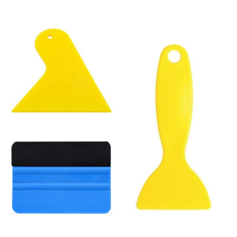 Kit de instrumente pentru înveliș cu peliculă pentru mașină Seturi de netezire a tapetului cu racletă Racletă din pâslă Racletă tare Cutter Vehicul înveliș de vinil Instrument de nuanțare a ferestrei