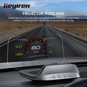 GEYIREN C3 Head Up Display Vitezometru auto Obd2 EOBD GPS HUD Ceas Sticla Proiector Electronica Accesorii auto pentru toate masinile
