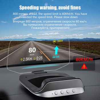 GEYIREN C3 Head Up Display Ταχύμετρο αυτοκινήτου Obd2 EOBD GPS Ρολόι HUD Γυαλί προβολέας Ηλεκτρονικά Αξεσουάρ αυτοκινήτου για όλα τα αυτοκίνητα