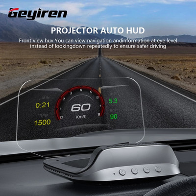 GEYIREN C3 Head Up Display Brzinomjer automobila Obd2 EOBD GPS HUD Sat Staklo Projektor Elektronika Dodaci za automobile za sve automobile
