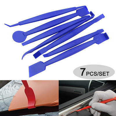 7 buc/set Film de înveliș de vinil pentru autovehicule Racletă Instrumente pentru racletă Film de înveliș de vinil Închidere margine pentru instrumente pentru racletă auto Accesorii auto