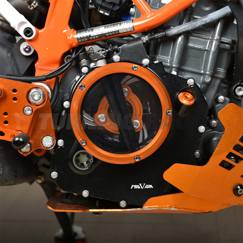 Capac ambreiaj transparent din aliaj de aluminiu pentru motociclete, accesorii pentru placa de presiune, pentru KTM DUKE 390 ADV 390 2017-2021