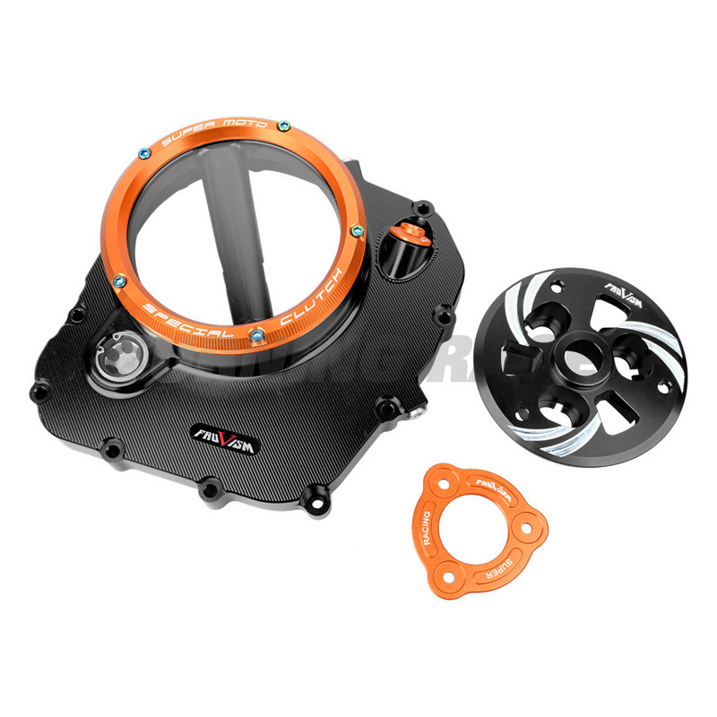 Capac ambreiaj transparent din aliaj de aluminiu pentru motociclete, accesorii pentru placa de presiune, pentru KTM DUKE 390 ADV 390 2017-2021