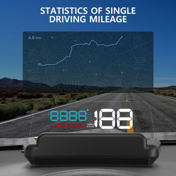 GEYIREN C500 Auto OBD2 GPS HUD Head-Up Display EOBD Παρμπρίζ Ταχύμετρο Αυτοκινήτου Προβολέας Ψηφιακά αξεσουάρ για όλα τα αυτοκίνητα