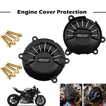 Мотоциклети Защитен калъф за капака на двигателя за калъф GB Racing за DUCATI PANIGALE V4 R 2019-2023 V4R Протектори за капаци на двигателя