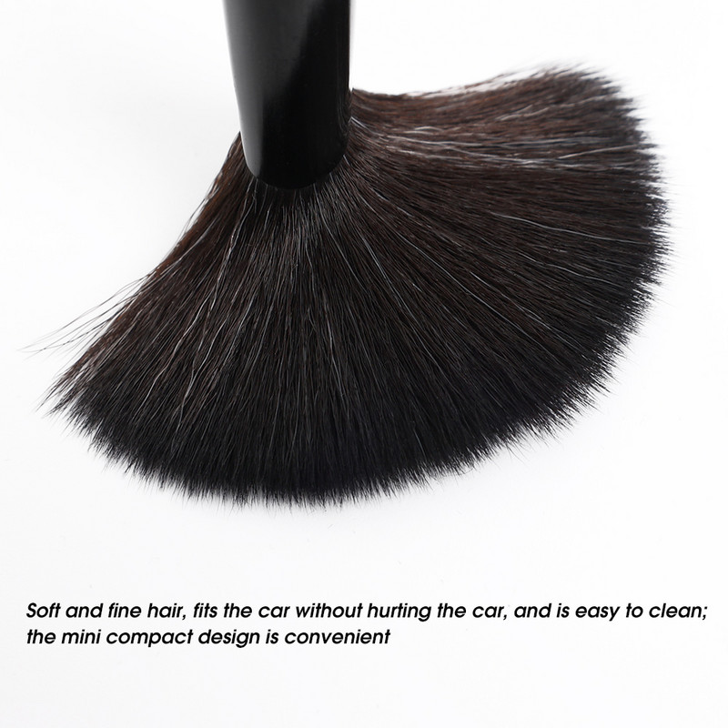Automašīnas detaļu suka Īpaši mīksta auto salona detaļa ar sintētiskiem sariem putekļu birste automašīnas paneļa gaisa izplūdes ritenim