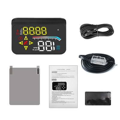 3,5 inci 12 V mașină OBD2 HUD GPS Head Up Display Parbriz proiector la bord computer ceas vitezometru busolă accesorii auto