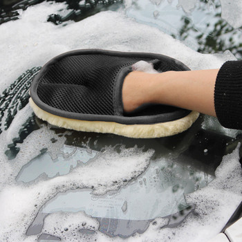 Μαλλί styling αυτοκινήτου μαλακά γάντια πλυσίματος αυτοκινήτων βούρτσα καθαρισμού μοτοσικλέτα γάντια σκουπίστε αυτοκινήτου προμήθειες φροντίδας πλυντηρίου ρούχων καθαρισμός αυτοκινήτου