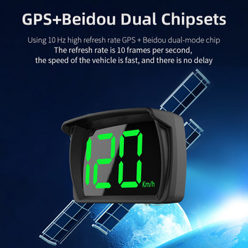 Universal Car HUD Y03 Head Up Display Ταχύμετρο GPS 2,8 ιντσών Μεγάλη γραμματοσειρά Ψηφιακός μετρητής ταχύτητας Ρολόι μετρητής αξεσουάρ αυτοκινήτου