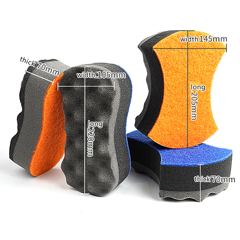 Wave Spužva za pranje automobila Troslojna spužva za pranje automobila Pjena za čišćenje stakla Produce Automobile Clean Tool Spužva