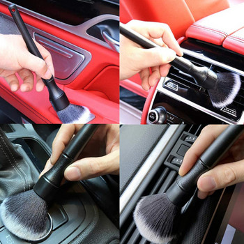 Σετ βουρτσών λεπτομέρειας αυτοκινήτου Εσωτερικοί αεραγωγοί Εξωτερικών αεραγωγών Ταμπλό Εργαλεία καθαρισμού Auto Detail Tool Detailing Brush Kit