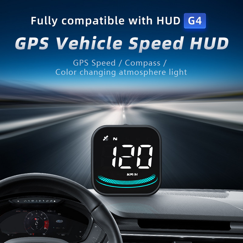 Toate mașinile G4/G4S Head Up Display LED Vitezometru automat Memento de alarmă digitală inteligentă GPS HUD Accesorii auto
