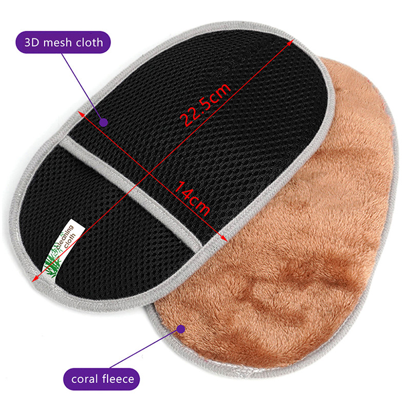 Mănuși de curățare din catifea Coral Perie de curățat mașină Detergent Lână Mănuși de spălat mașini Moale Perie de curățare Îngrijire mașină de spălat motociclete