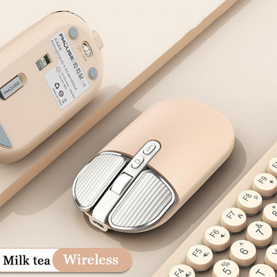 Mouse Bluetooth fără fir de 2,4 Ghz, mod dublu, mouse-uri optici USB, mouse reîncărcabil pentru jocuri, silențios, pentru computer, laptop, computer, birou Xiaomi