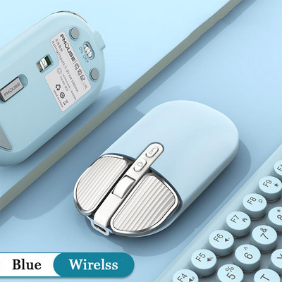 Mouse Bluetooth fără fir de 2,4 Ghz, mod dublu, mouse-uri optici USB, mouse reîncărcabil pentru jocuri, silențios, pentru computer, laptop, computer, birou Xiaomi