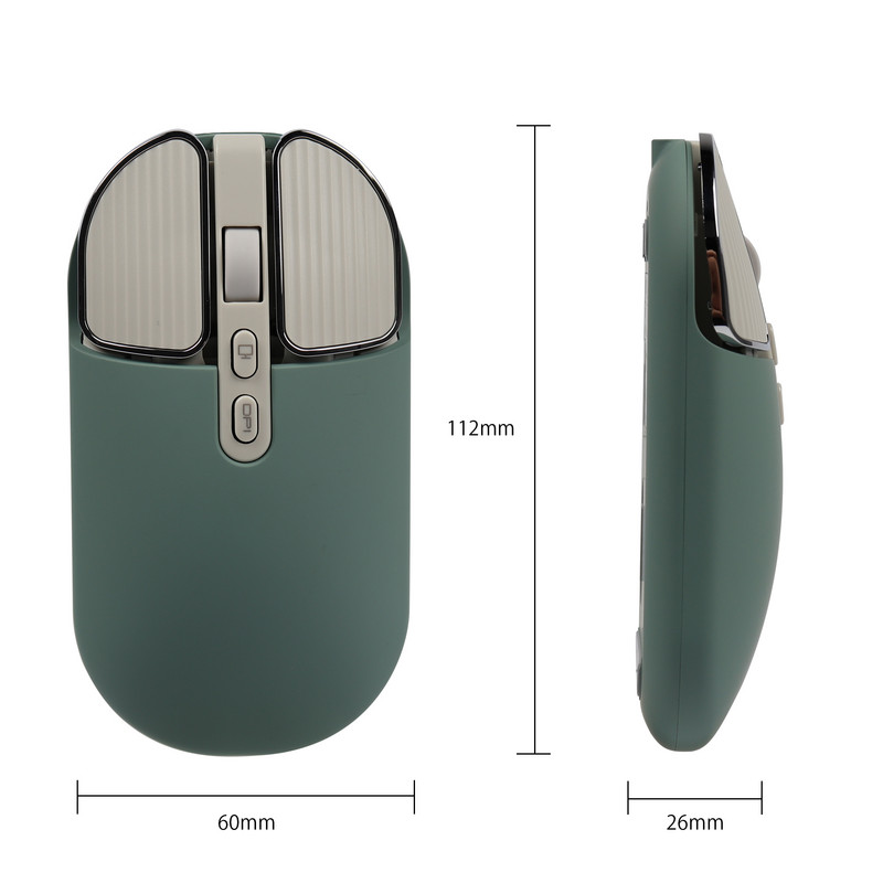 Mouse Bluetooth fără fir de 2,4 Ghz, mod dublu, mouse-uri optici USB, mouse reîncărcabil pentru jocuri, silențios, pentru computer, laptop, computer, birou Xiaomi