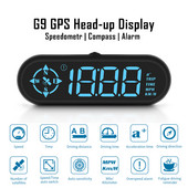 G9 Auto HUD Asistență la conducere în siguranță Afișare Head Up Display Vitezometru mașină Alarmă Afișaj LED Ghid precis Direcție GPS Se potrivește tuturor mașinilor