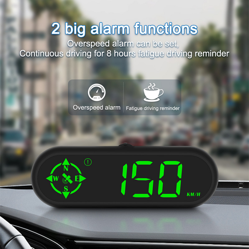 G9 Auto HUD Asistență la conducere în siguranță Afișare Head Up Display Vitezometru mașină Alarmă Afișaj LED Ghid precis Direcție GPS Se potrivește tuturor mașinilor