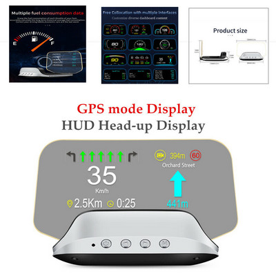 Proiector automat C3 Plus Navigație HUD GPS OBD2 EOBD Vitezometru Head Up Display Electronice Accesorii auto pentru toate mașinile