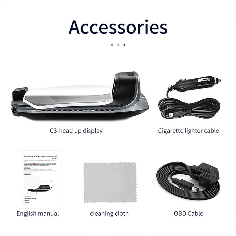 Proiector automat C3 Plus Navigație HUD GPS OBD2 EOBD Vitezometru Head Up Display Electronice Accesorii auto pentru toate mașinile