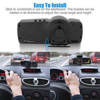 A600 HD LCD Auto OBD2 GPS Head-Up Display Auto Electronics Προβολέας HUD Οθόνη Ψηφιακό ταχύμετρο αυτοκινήτου Αξεσουάρ για όλα τα αυτοκίνητα