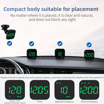 Universal Vehicle HUD Display UBS Interface Mobile Heads UP Υπενθύμιση υπέρβασης ταχύτητας Υπενθύμιση οδήγησης κούραση Αξεσουάρ αυτοκινήτου