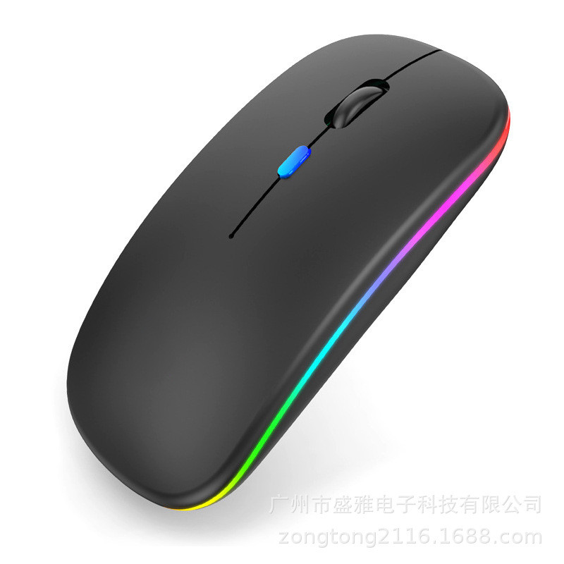 Tabletă Telefon Computer Bluetooth Mouse fără fir Încărcare Luminos 2.4G USB Mouse fără fir Mouse portabil