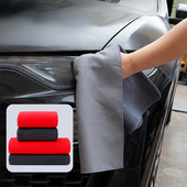 Spălătorie auto Prosop special Curăţare maşină Ştergerea cu două straturi din piele de căprioară Prosop de maşină Absorbant puternic pentru a îndepărta petele Cârpă din lână de corali