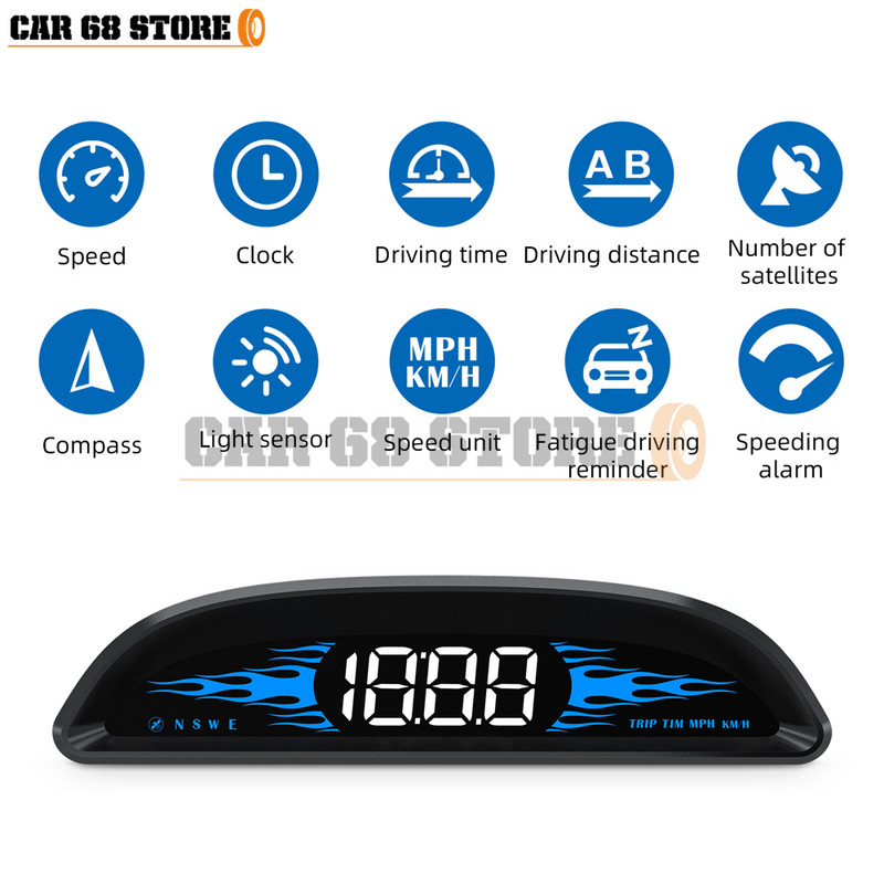 De înaltă calitate G2 Hud Head-Up Display Alarma multifuncțională Proiector universal automat Head-Up pentru accesorii electronice auto