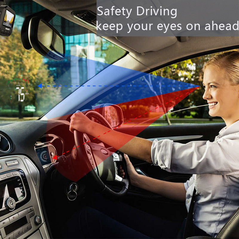 FREELY DEER M3 M8 Auto OBD2 GPS head-up ekranas HUD projektorius, perspėjimo apie greičio viršijimą sistema įtampos signalizacija automobilio elektroniniai priedai