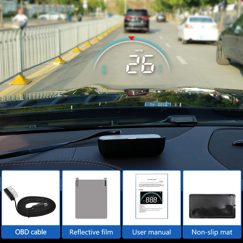 FREELY DEER M3 M8 Auto OBD2 GPS head-up ekranas HUD projektorius, perspėjimo apie greičio viršijimą sistema įtampos signalizacija automobilio elektroniniai priedai