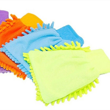 Ръкавица за автомивка Chenille Coral Меки микрофибърни ръкавици Кърпа за почистване на колата Мит Восъчна четка за детайли Инструменти за автоматично почистване Четка