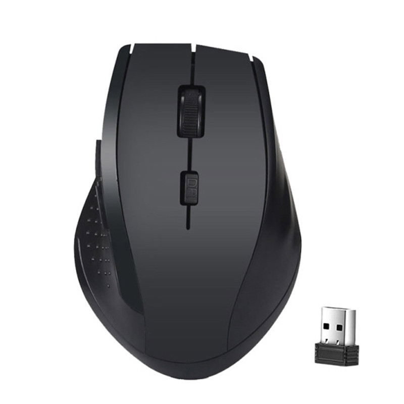 Mouse fără fir de 2,4 GHz Mouse optic pentru jocuri 1200 DPI pentru laptop Mouse cu 6 taste cu receptor USB