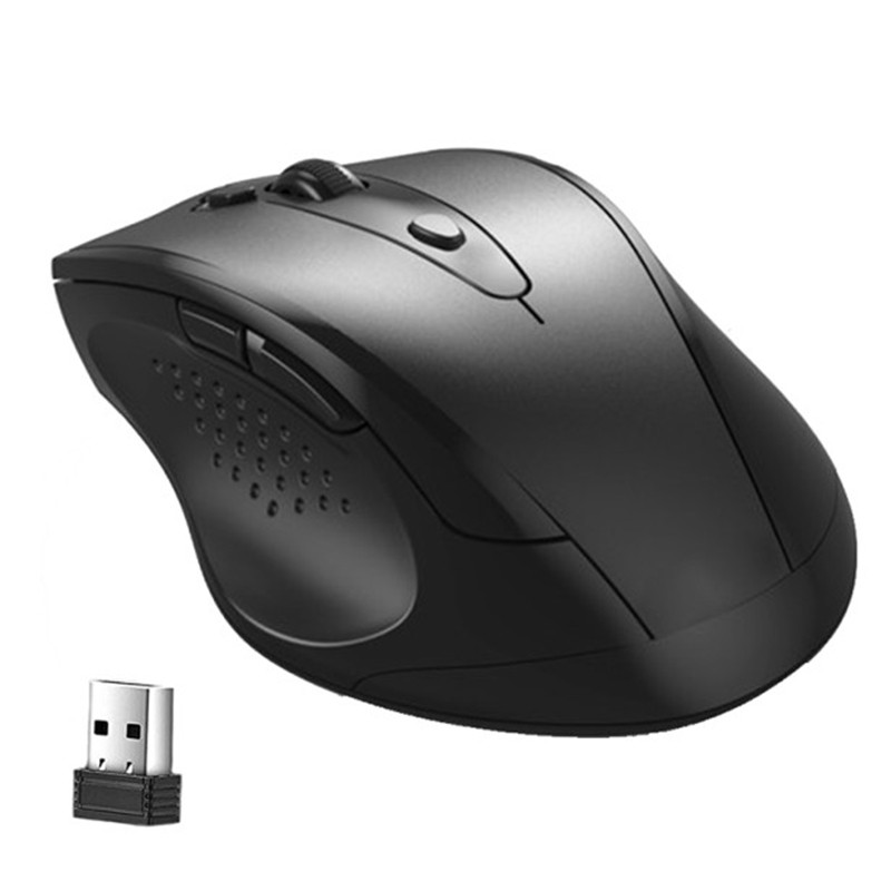 Mouse fără fir de 2,4 GHz Mouse optic pentru jocuri 1200 DPI pentru laptop Mouse cu 6 taste cu receptor USB