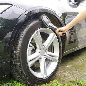 Четка за джанти на автомобилни гуми Четки за почистване на главини на колела Аксесоари за почистване на детайли на автомобилни джанти Черно-бели инструменти за автоматично измиване на гуми