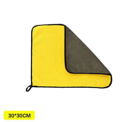 1 bucată de înaltă densitate 30x30/60CM cârpă pentru ștergere din lână de corali pentru mașină, cârpă de curățare din microfibră super absorbantă eficientă, prosop de spălat auto pentru acasă