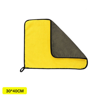 1 bucată de înaltă densitate 30x30/60CM cârpă pentru ștergere din lână de corali pentru mașină, cârpă de curățare din microfibră super absorbantă eficientă, prosop de spălat auto pentru acasă