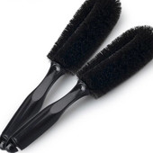 1PC perie de detaliu perie de curățare roți de mașină colector de praf mâner din plastic instrument de curățare anvelope perie moale din aliaj priză de aer pentru bord