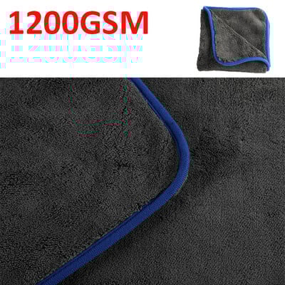 Prosop din microfibră pentru spălat auto, 1200 GSM, cârpă groasă de spălat mașină pentru mașini, bucătărie, cârpă de îngrijire a mașinii