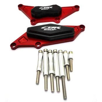 Για Honda CBR650F CBR 650F CBR650 F CNC αλουμίνιο +POM Full Set Engine Crash Pads Προστατευτικό πλαισίου Sliders