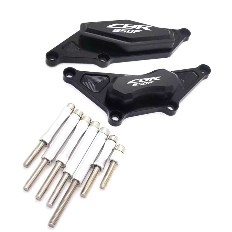 Honda CBR650F CBR 650F CBR650 F CNC alumínium + POM teljes készlet motor ütközési padok keret csúszkák védőhöz