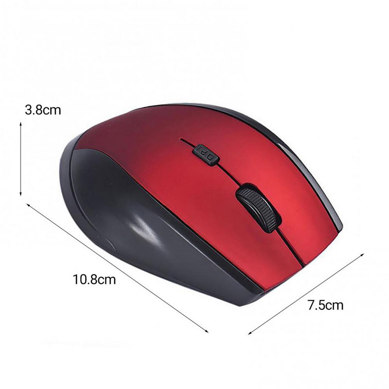 Mouse de gaming fără fir 3200DPI, 2,4 GHz, cu receptor USB, optic, ergonomic, pentru jocuri, computer, mause, mouse pentru jocuri, computer, laptop, 6 taste