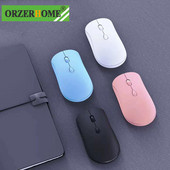ORZERHOME Mini Mouse fără fir 2.4GHz Mouse cu receptor USB Gamer 1600DPI Mouse optic pentru computer portabil pentru computer de birou, laptop