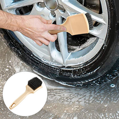 Automobilių padangų ratlankių šepetys ratų stebulės valymo šepečiai Automobilių ratų detalės valymo priedai Juodos baltos padangos automatinio plovimo įrankis