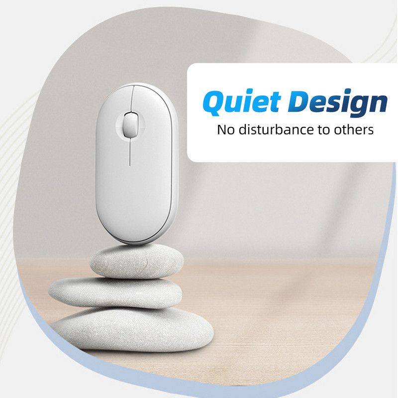 Noul Mouse fără zgomot fără zgomot cu receptor USB Mouse silențios pentru computer Macbook Laptop PC Mouse pentru jocuri Gamer 2,4 GHz 1200 DPI